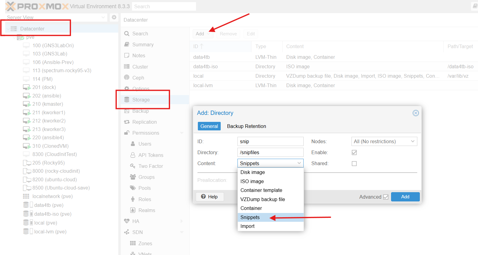 Creating the Snippets directory