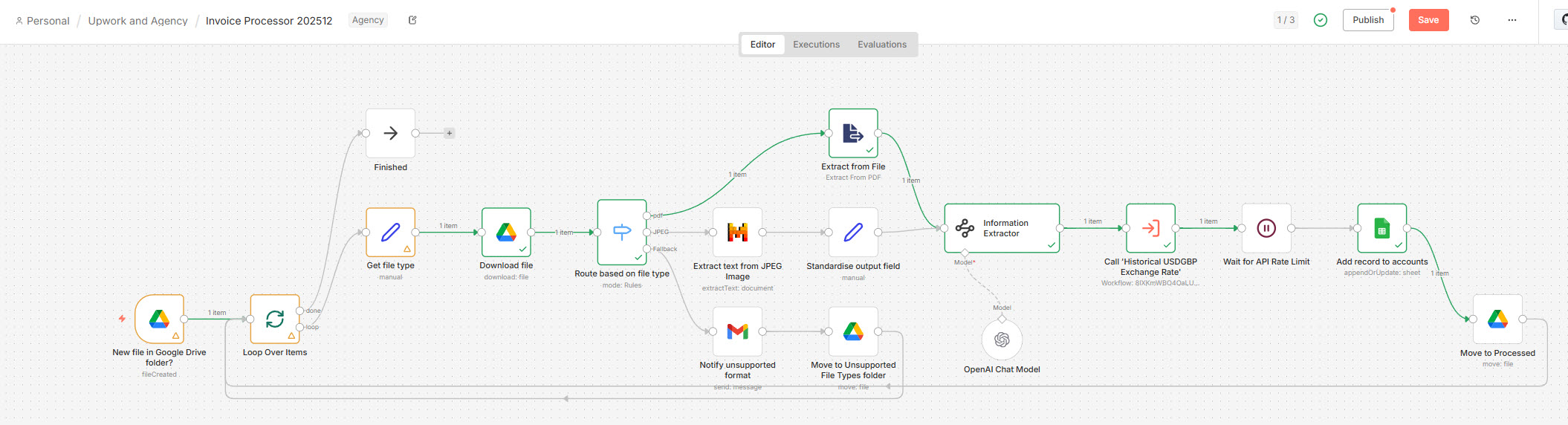 n8n flow for ingestion